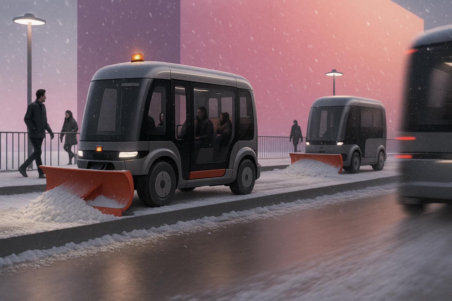 Glydways autonomous snowplow vehicles