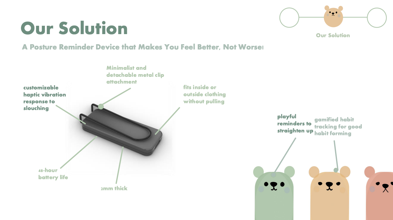 Statura posture sensor
